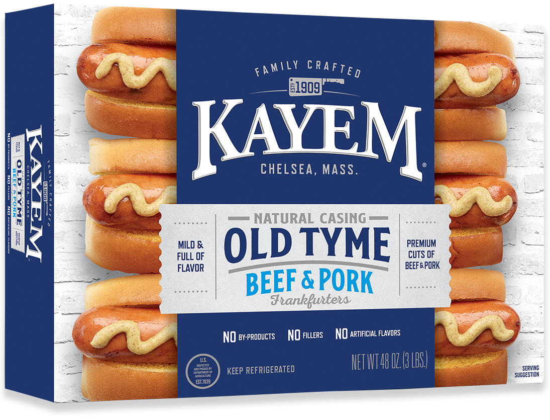 Old Tyme Natural Casing Franks 3 lbs Kayem